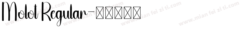 Molot Regular字体转换